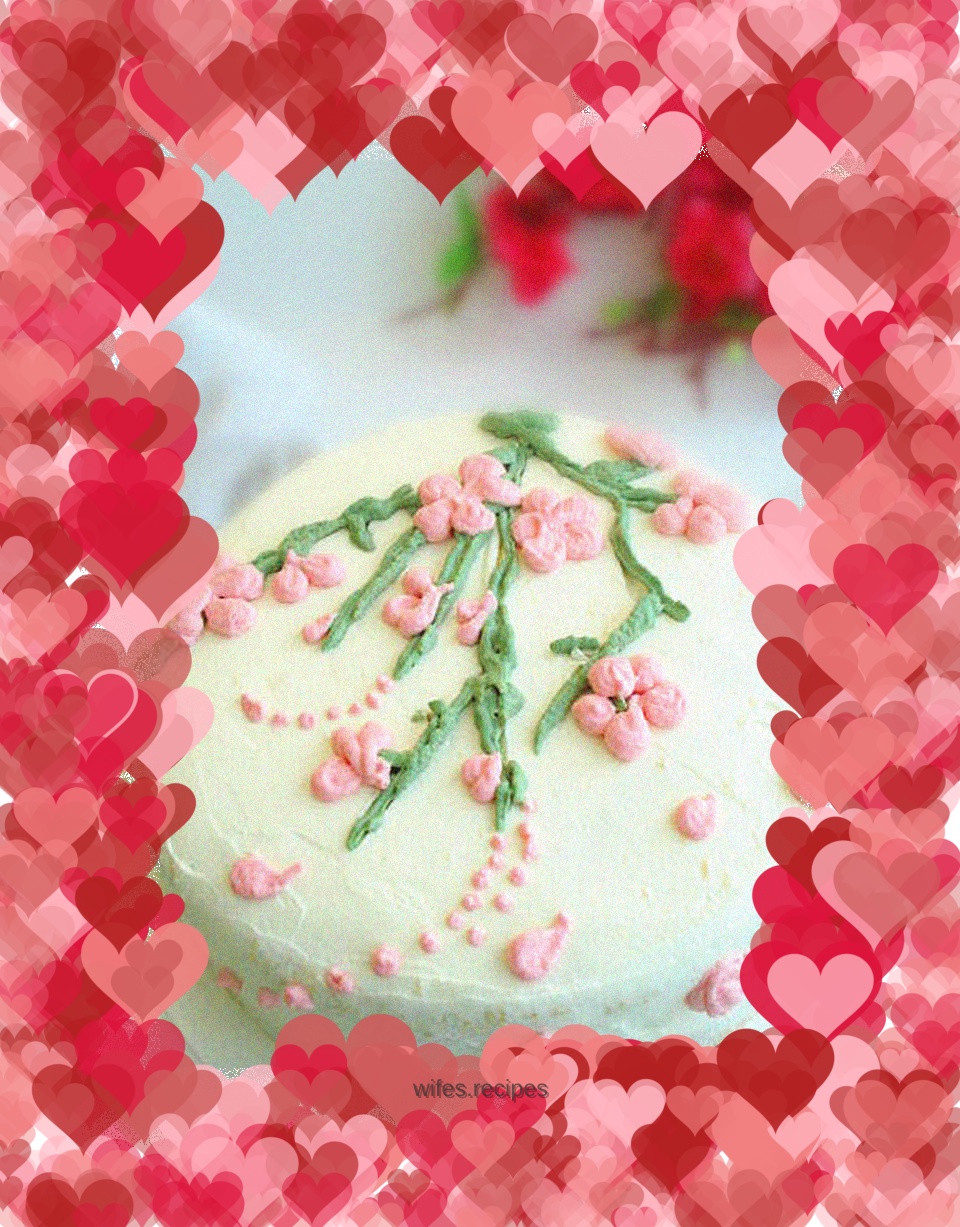 Spring Plum Blossom Cake