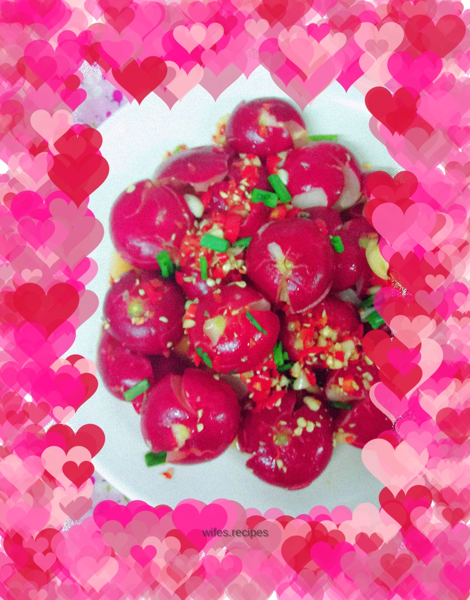 Spicy cherry radish