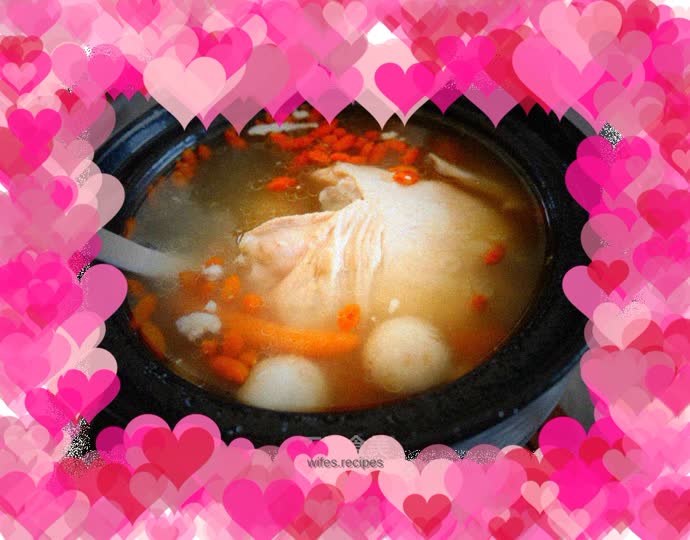 Stewed radish and whole chicken soup - quick soup making