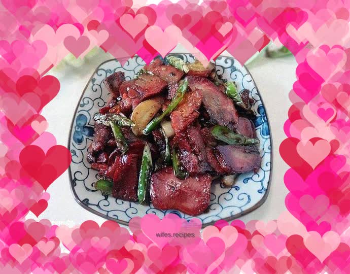 Stir-fried braised pork tongue with hot pepper