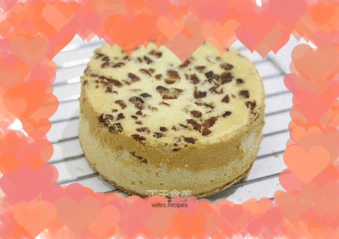 Cake made in the oven: Cranberry Chiffon Cake