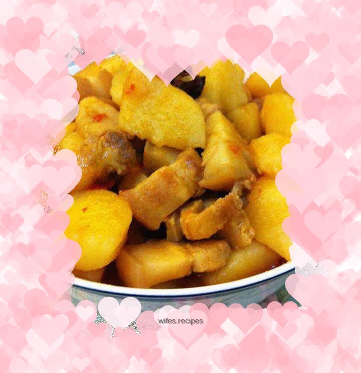 【Pork belly roasted with potatoes】——The simplest home-cooked dish