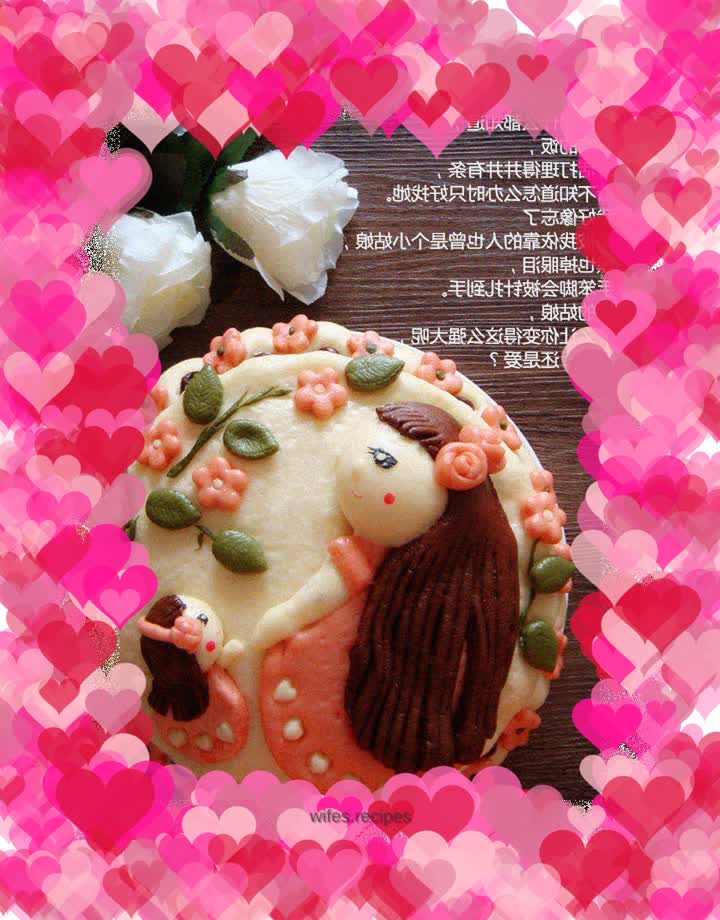 Patterned Steamed Buns for Mother’s Day