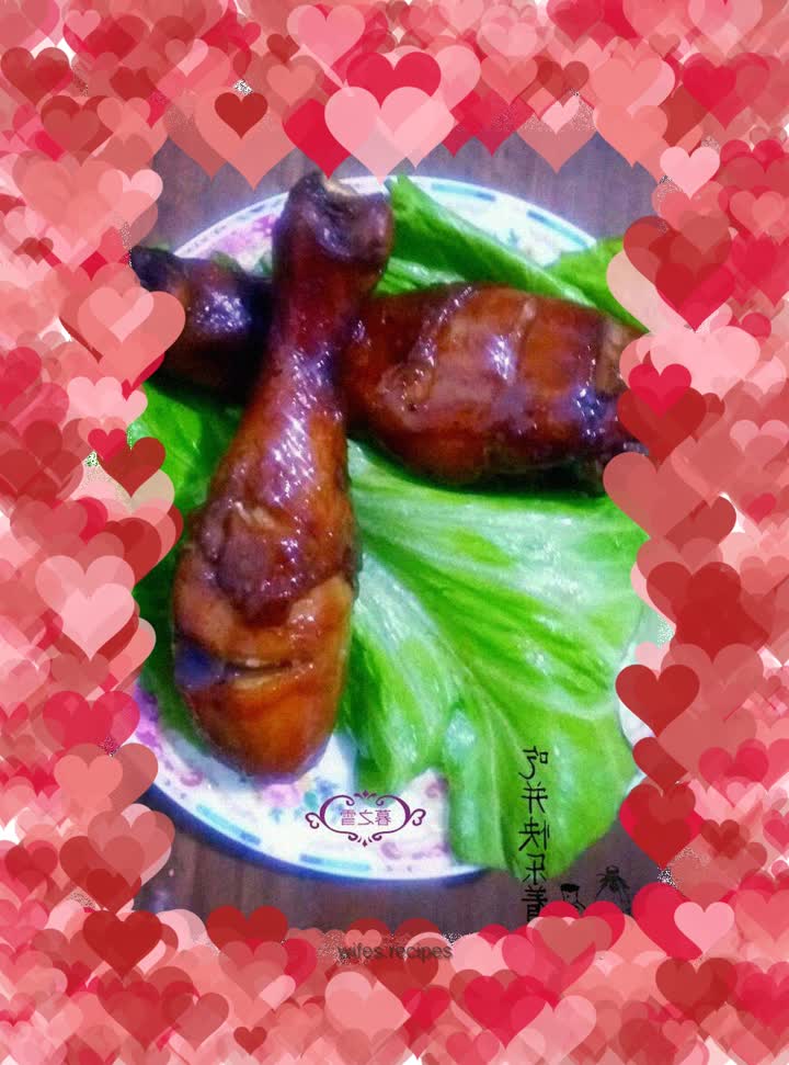 Grilled Chicken Legs with Honey Sauce