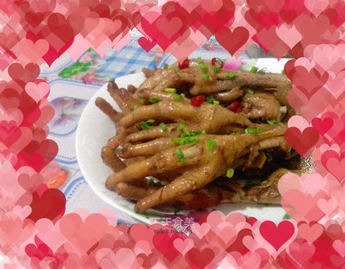 Simple oil-free version - "Baked Five-Spice Chicken Feet with Abalone Sauce"
