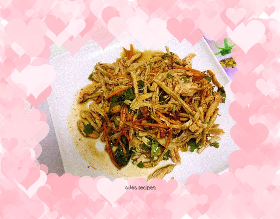 Spicy shredded chicken