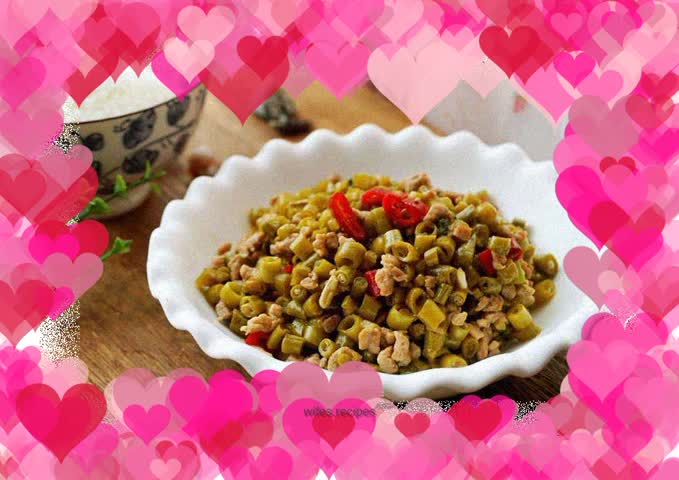 Stir-fried pickled beans with minced meat (with homemade pickled beans recipe)