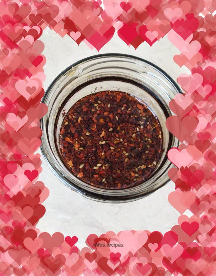 Homemade chili oil