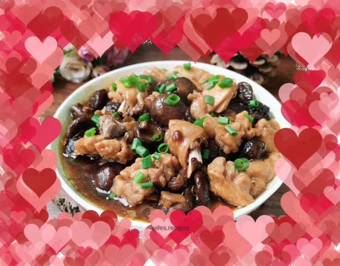 Steamed Chicken Legs with Mushrooms