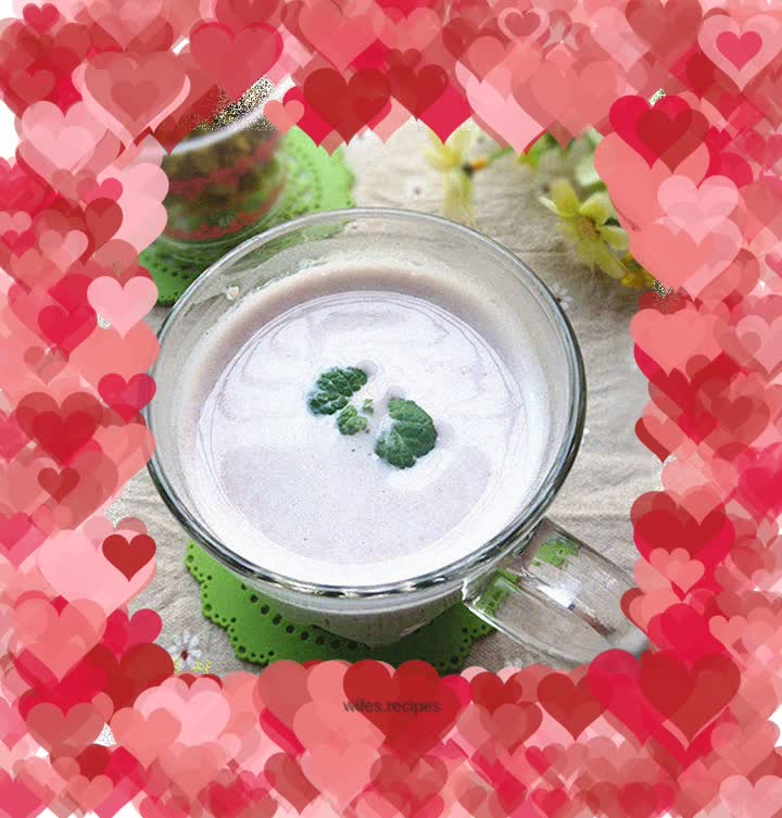 Red bean yogurt smoothie