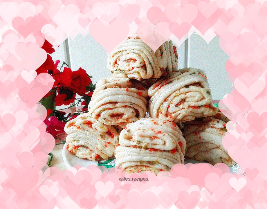 Carrot and chive meat rolls (one-time fermentation)