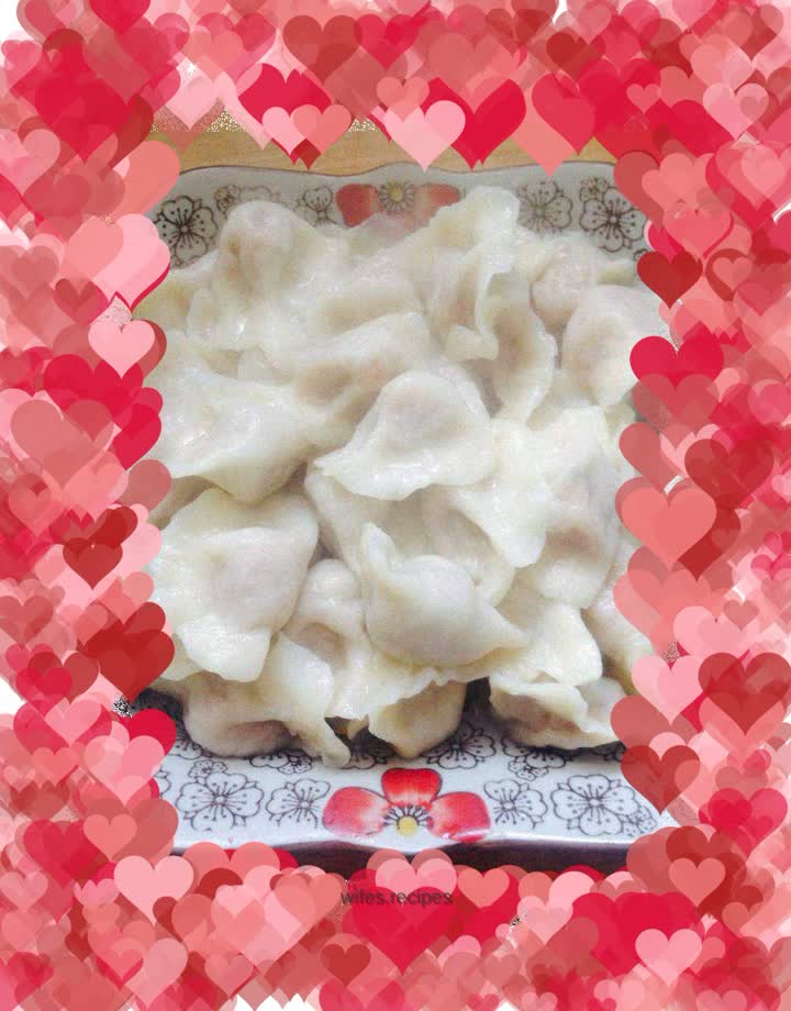 Mutton and carrot dumplings