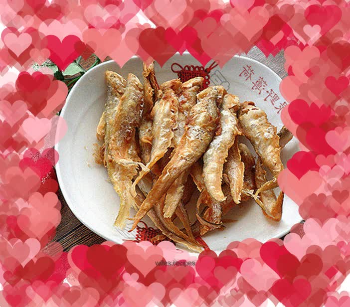 Crispy fried saury