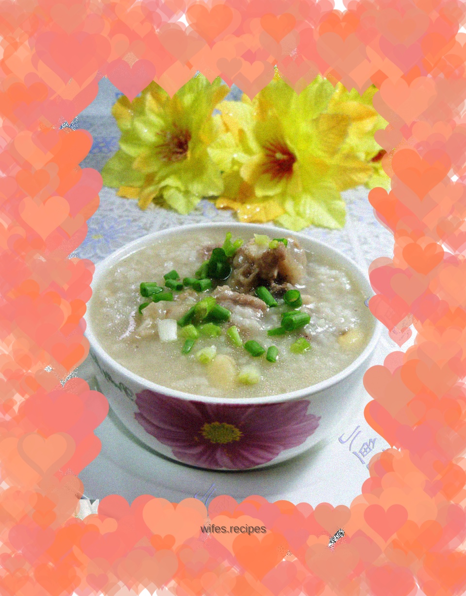 Soybean and pork bone rice porridge