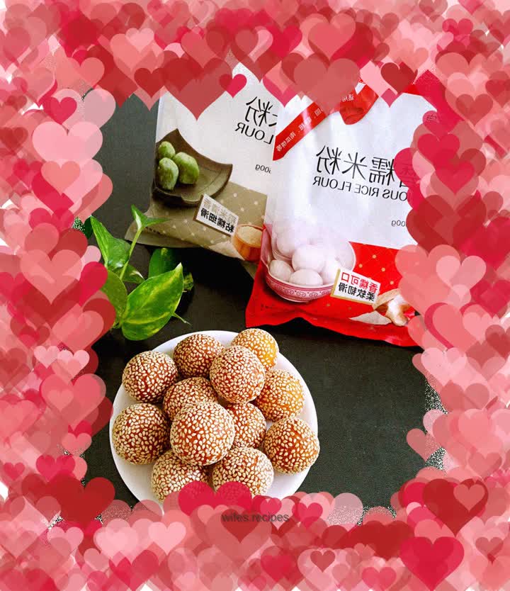 Pumpkin Sesame Balls