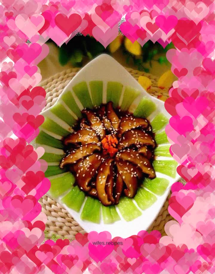 Mushrooms and Rapeseed in Oyster Sauce