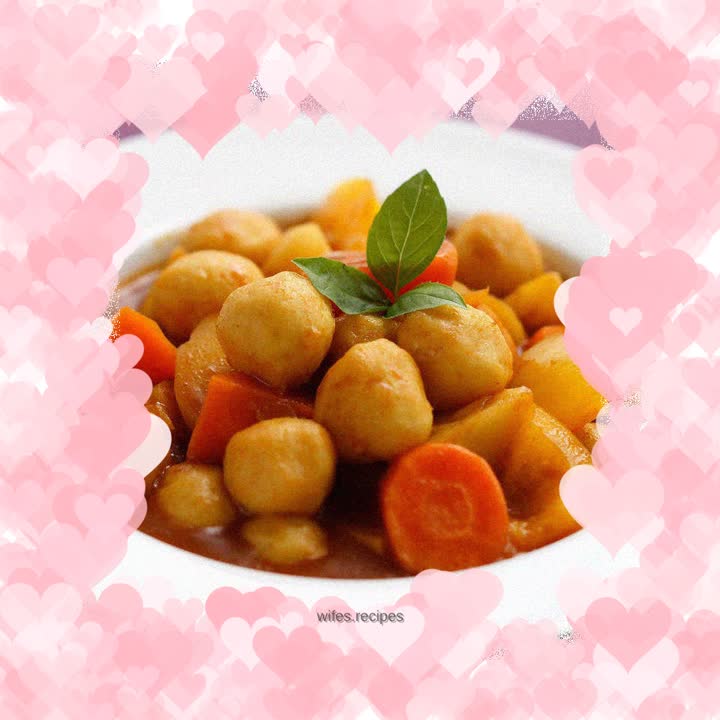 Curry fish balls