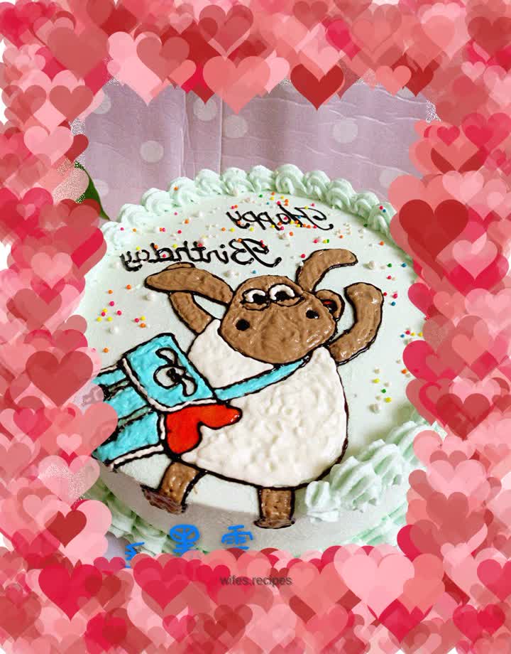 Timmy the Lamb Birthday Cake