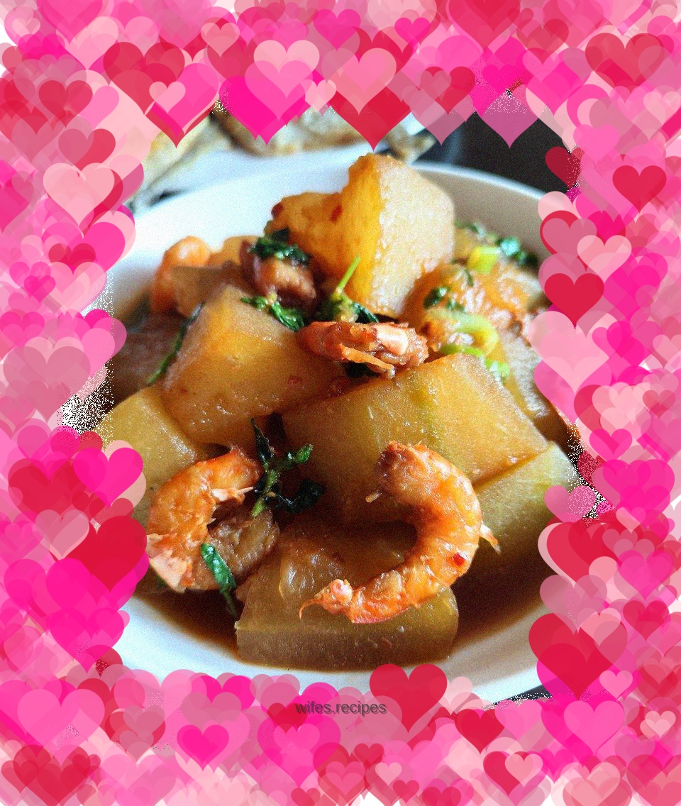 Braised Winter Melon with Sea Shrimp