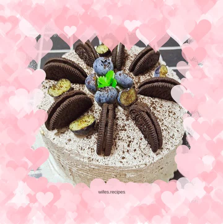 Oreo salted cream cake (pudding filling)