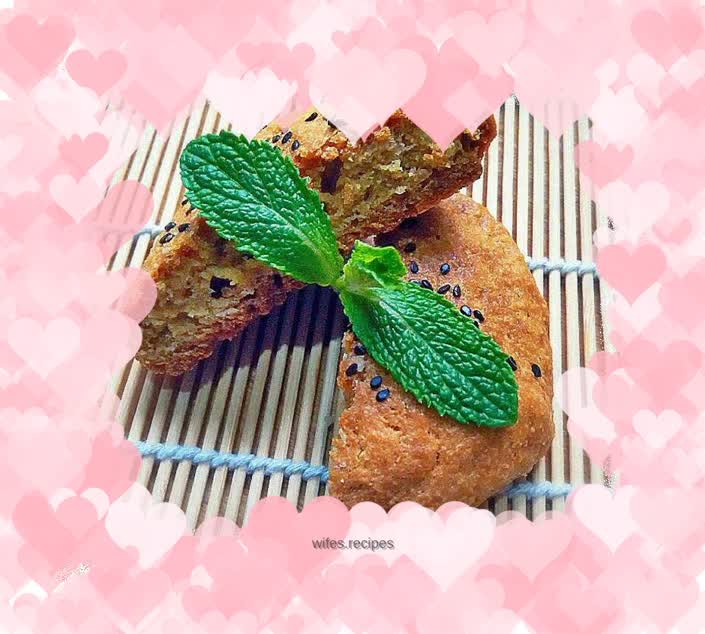 Bean dregs and peach cake