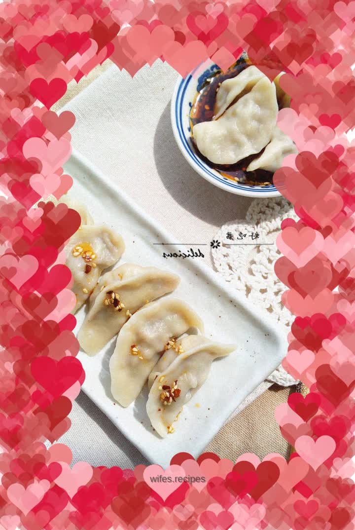 Green pepper and beef dumplings