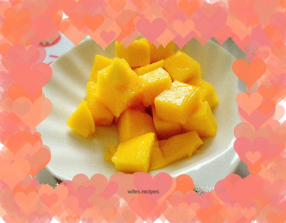 Sliced mango