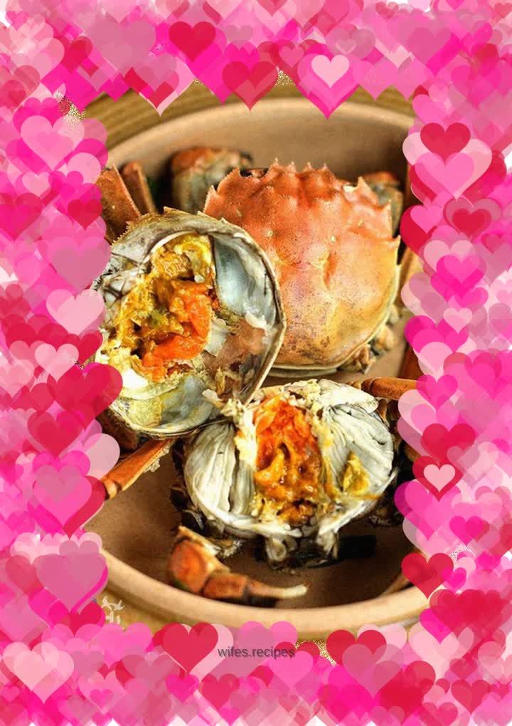 Baked crab in earthen pot