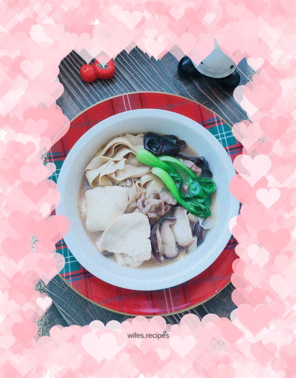 Beef and Mushroom Stewed Bean Skin