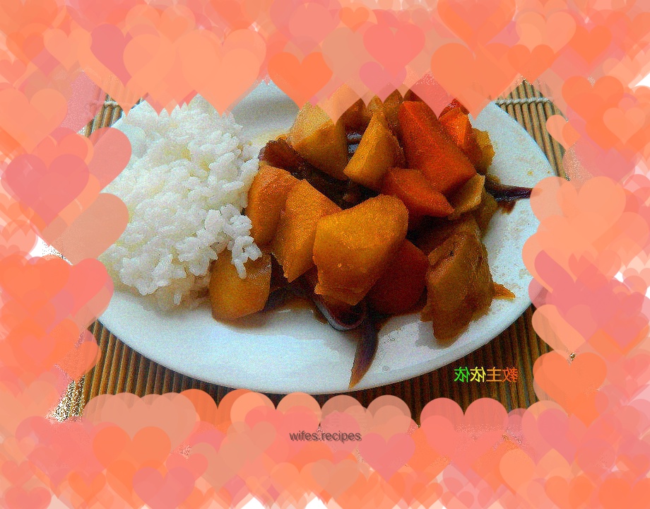 Delicious bento: curry potatoes