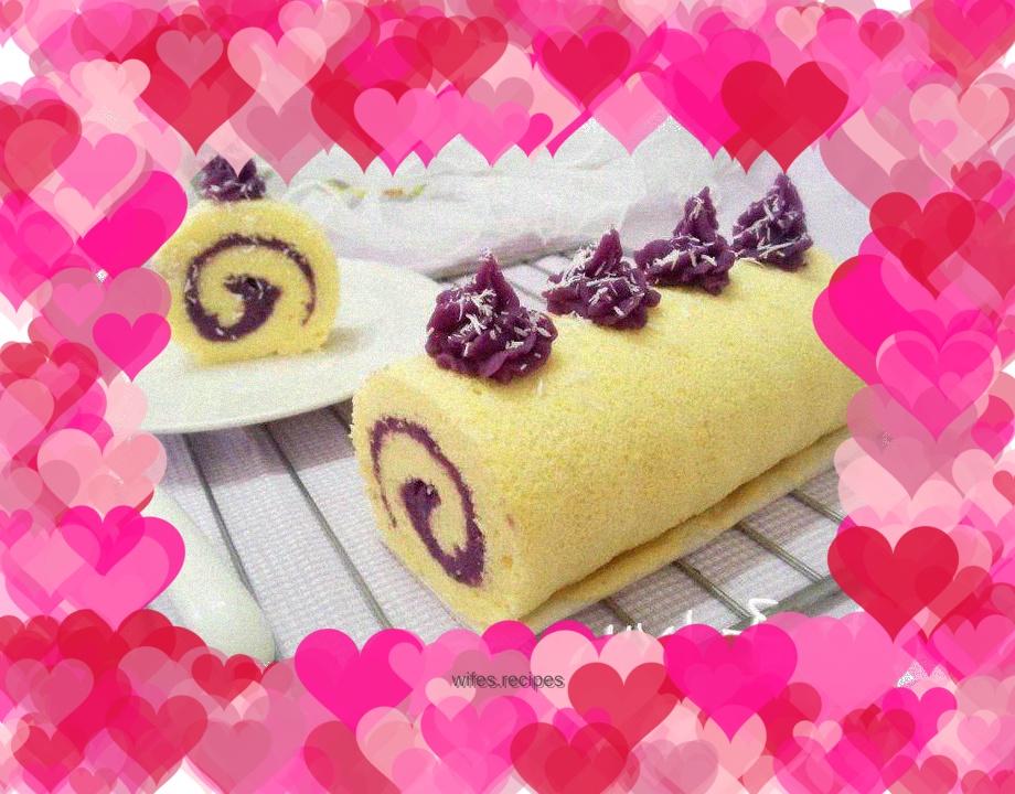 Romantic~Purple Sweet Potato Cake Roll