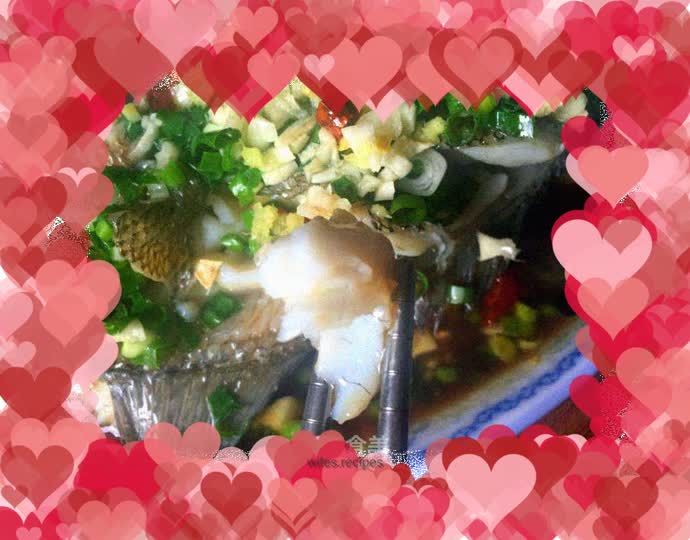 Seabass with scallion oil