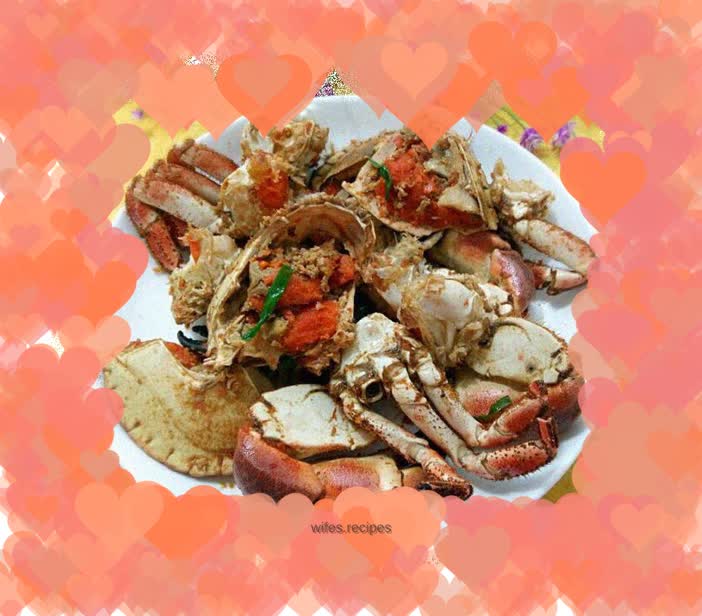 Stewed Golden Crab with Ginger and Onion