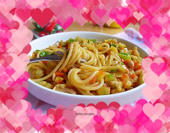 Curry Chicken Spaghetti