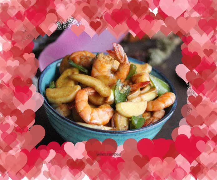 Braised Shrimp with Wild Wild Rice Oil