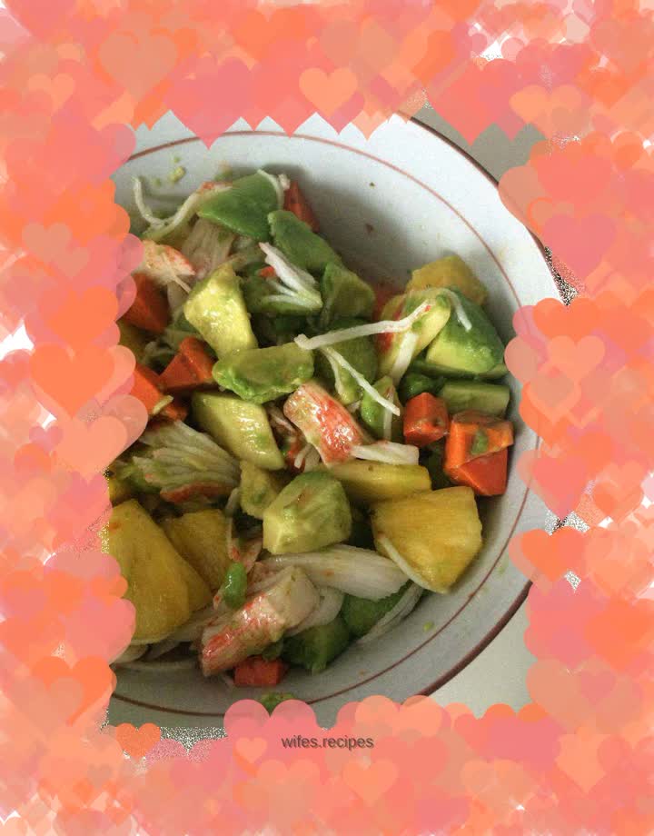 Avocado and crab salad