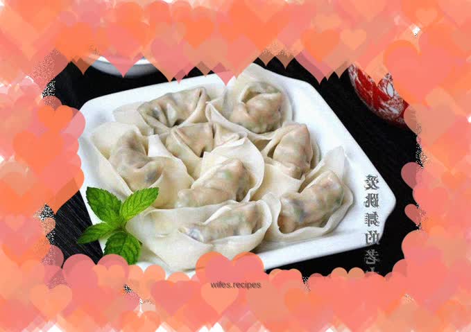 Large wontons stuffed with cowpea and meat
