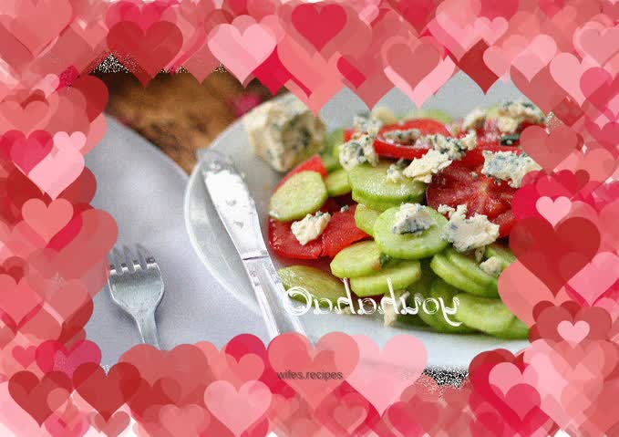 Cucumber and tomato salad