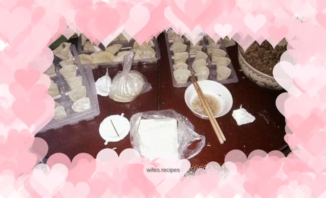 Mushroom and pork wontons