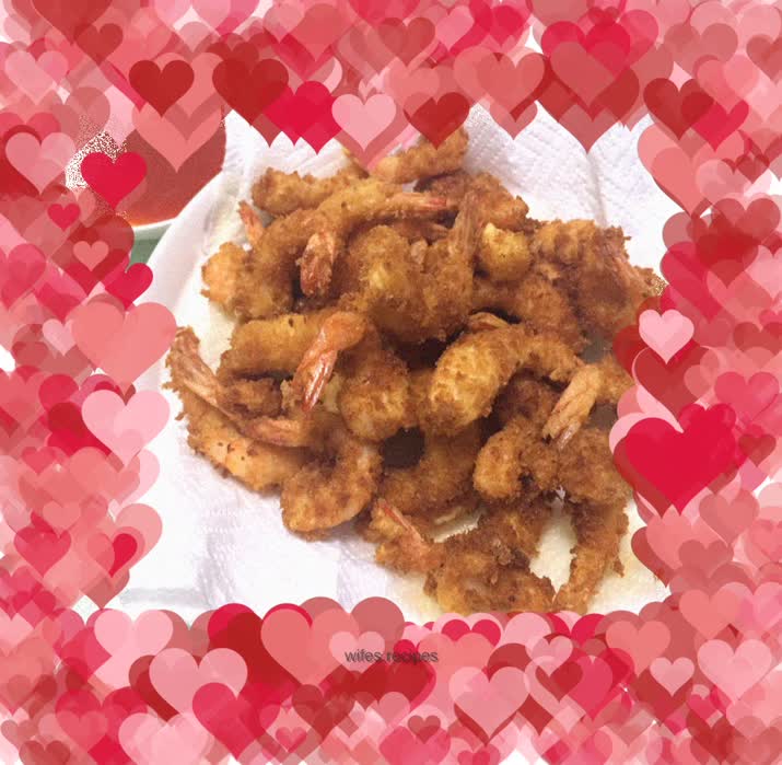 Delicious fried shrimp