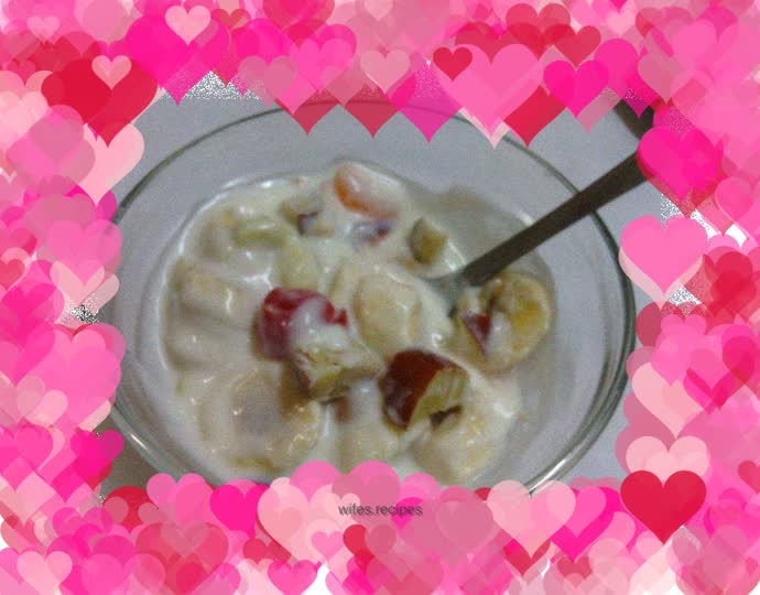 Super digestible yogurt salad after meal