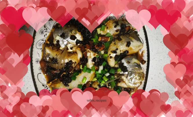 Braised Pomfret with Dried Plum and Vegetables