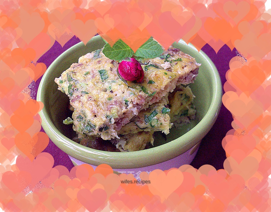 Oatmeal beef omelette