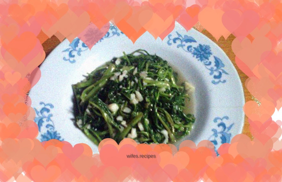 Garlic water spinach