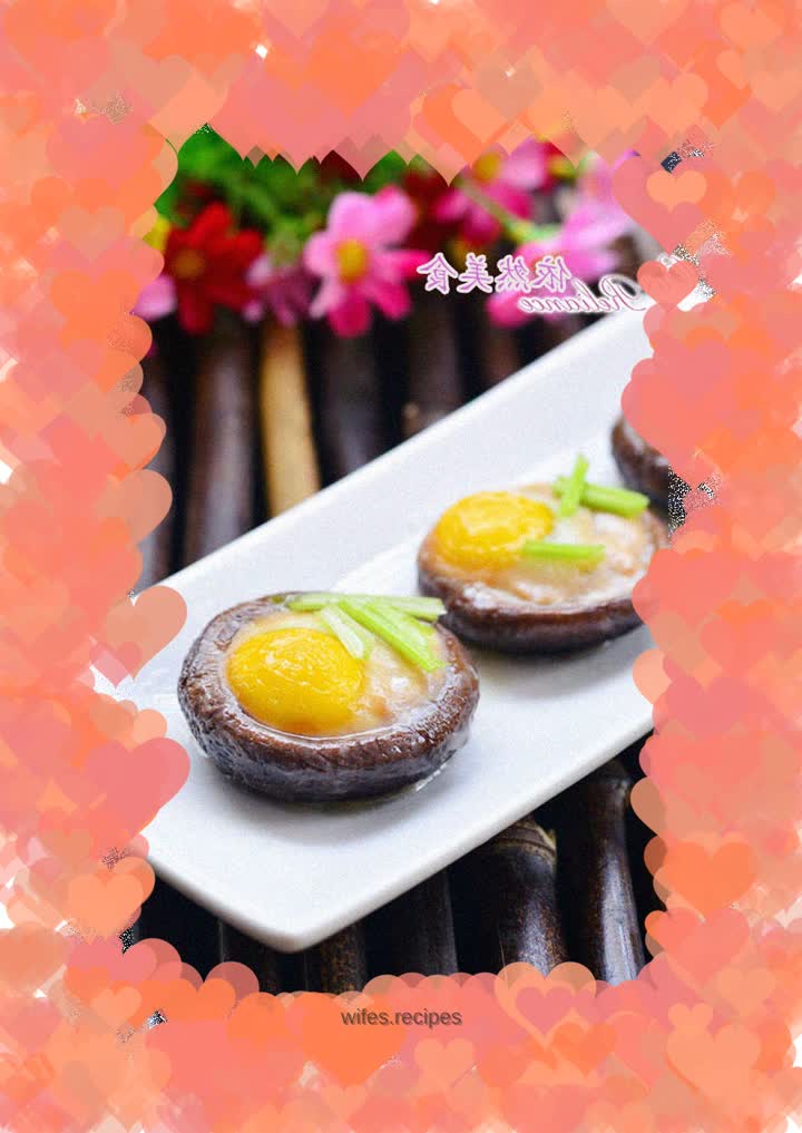Grilled Shiitake Mushrooms and Quail Eggs