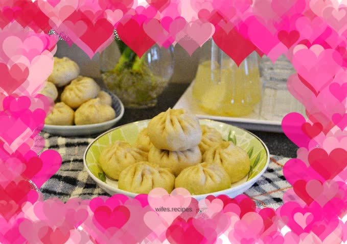 Bean and minced pork buns - the wonderful use of lard residue