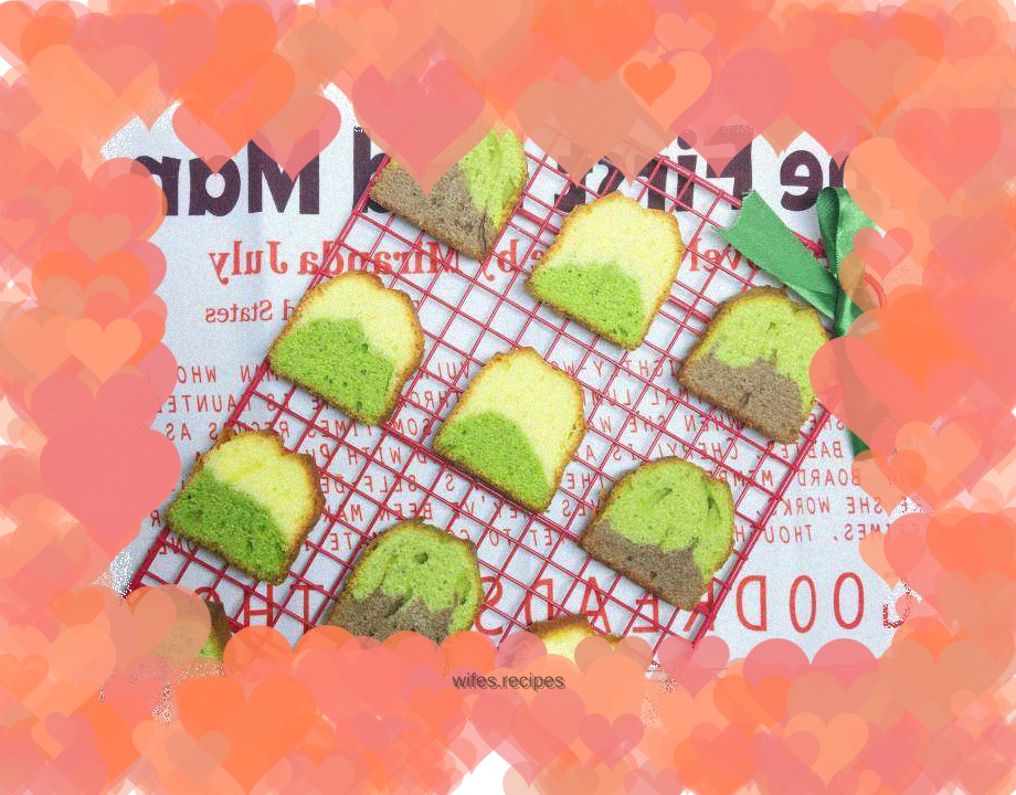 Matcha Cocoa (original) two-color pound cake