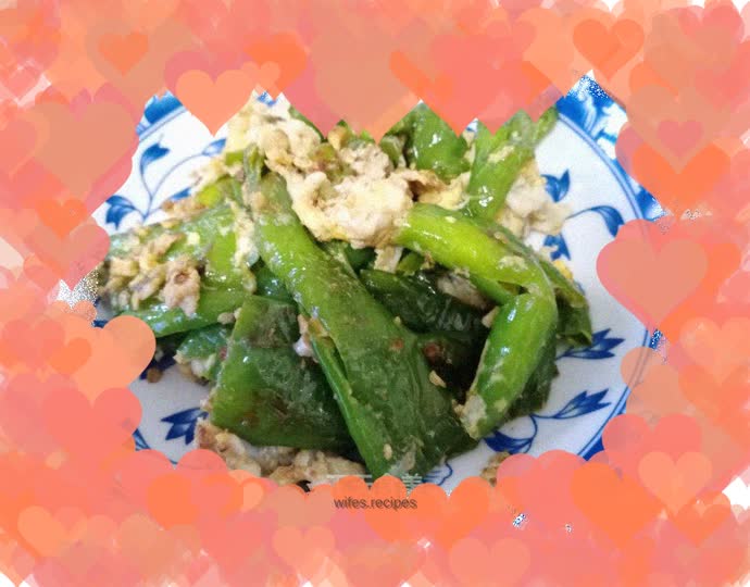 Tiger skin green pepper eggs