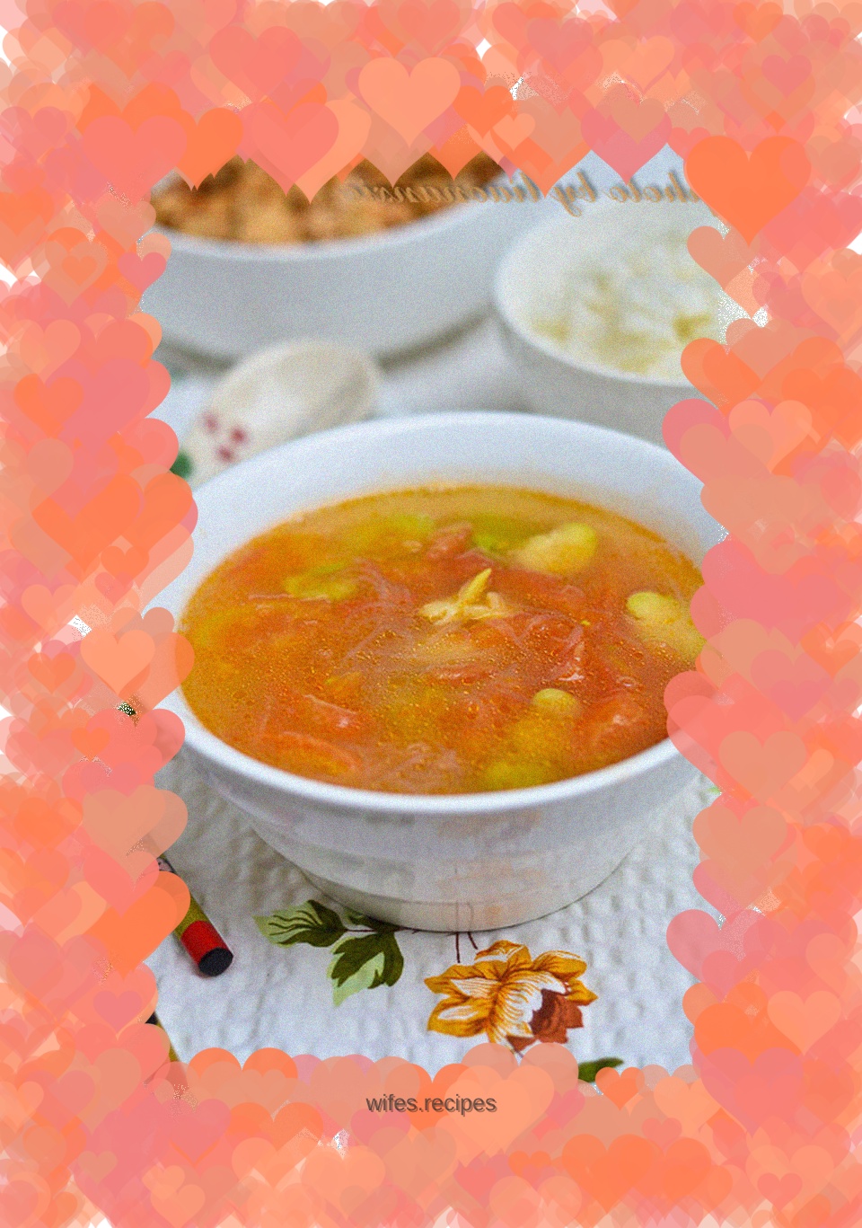 Broad bean vermicelli soup