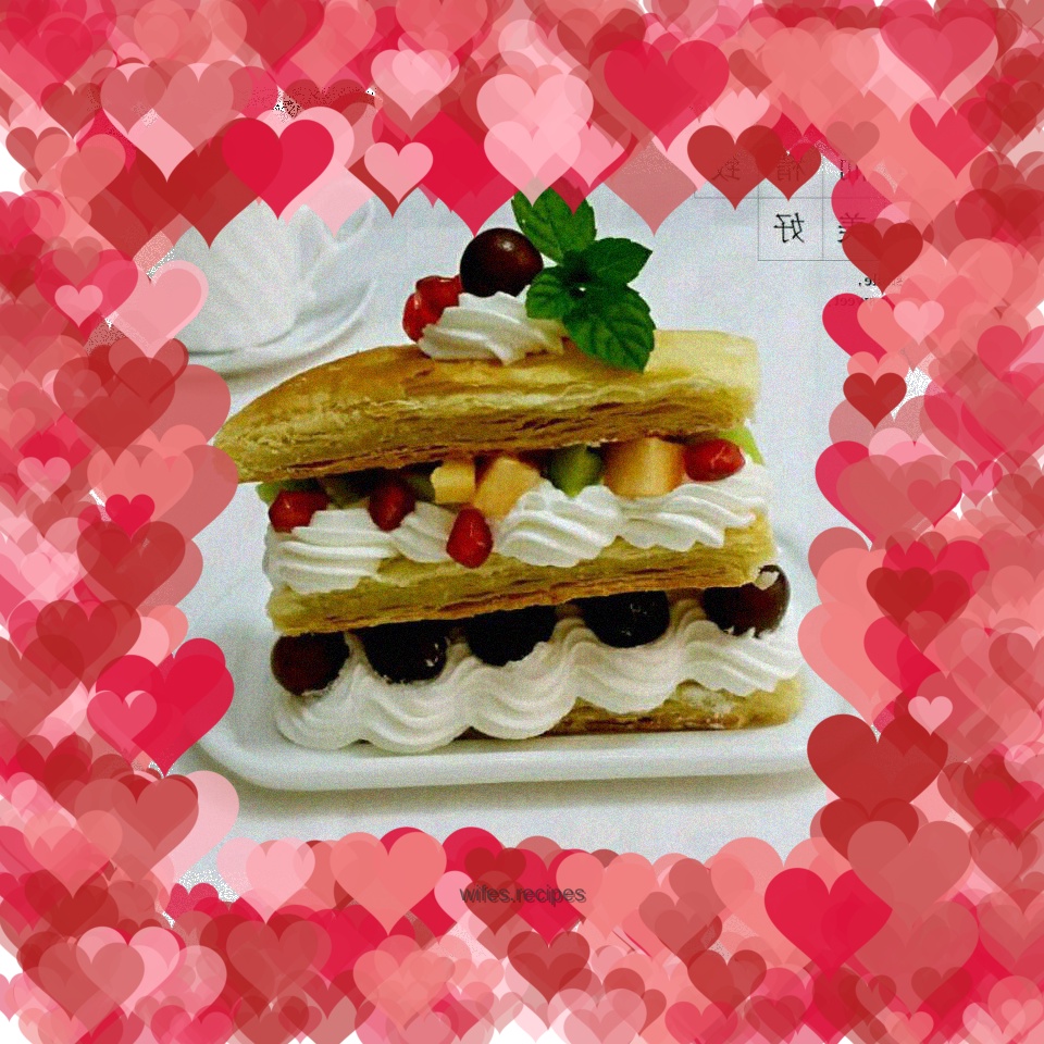 Napoleon fruit mille-feuille